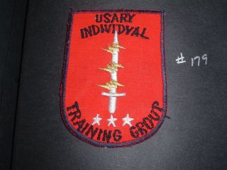 Us Special Forces Us Army Individual Training Group Patch Arvn Made