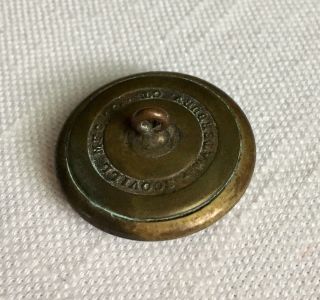 Antique Livery (?) Button Scovill Mfg.  Co.  Bear Catching Fish 3