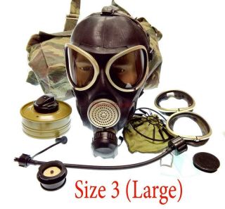 Russian Army Military Soldier Gas Mask Pmk - 3 Mask Filter Bag Size - 3 Uniform