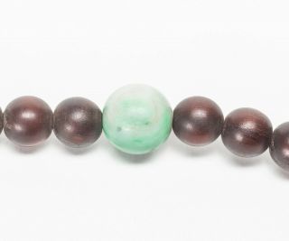 Chinese Antique/Vintage Horn&Jade Jadeite Prayer Beads 8
