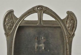 Antique German Jugendstil/Art Nouveau White Metal Table Photo Frame c.  1905 - 10 2