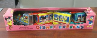 Vintage Marx Disney Express Wind - Up Tin Litho Train