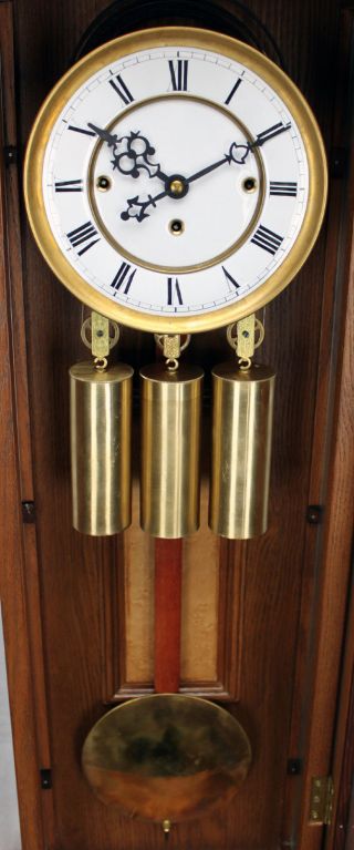 German Gustav Becker 3 Weight Grand Sonnerie Vienna Regulator Clock Movement Set