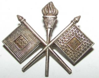 Wc Link Sterling 1918 U.  S.  Air Service Pilots Collar Pins United States Military