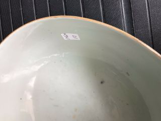 Large Antique 18th Century Chinese Blue Bowl 7