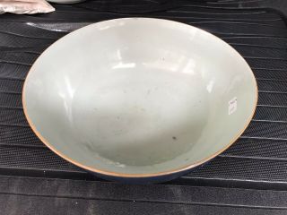 Large Antique 18th Century Chinese Blue Bowl 8