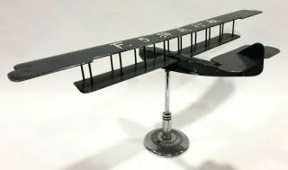 WWI Flying Boat Airplane Model Wind Tunnel RAF Japan Felixstowe F.  5 Metal Named 11