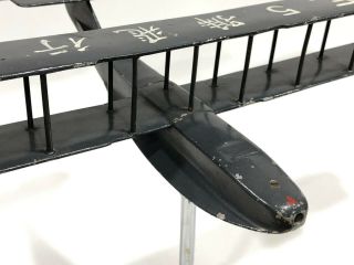 WWI Flying Boat Airplane Model Wind Tunnel RAF Japan Felixstowe F.  5 Metal Named 2