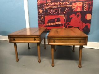 2 Vintage Mid Century Modern American Of Martinsville Side Tables Night Stand
