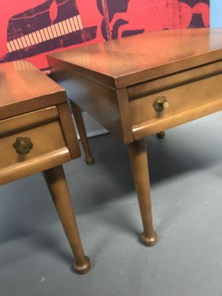 2 Vintage Mid Century Modern American Of Martinsville Side Tables Night Stand 2