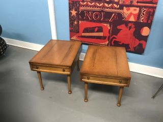 2 Vintage Mid Century Modern American Of Martinsville Side Tables Night Stand 5