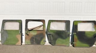 Camo Full Set Canvas Soft Set (4 Seat) Hmmwv M998 Doors W Handles