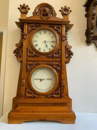 Antique Seth Thomas Parlor Calendar No 9 Mantle Clock