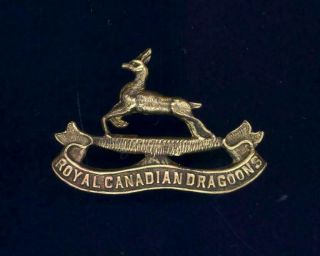 Royal Canadian Dragoons,  Cap Badge - Superior Strike And Finish