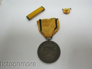 US PRE - WWI NAVY CHINA RELIEF EXPEDITION 1900 MEDAL NUMBERED 989 BAR LAPEL SET 2