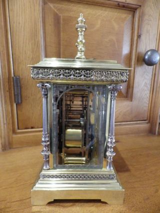 French Repeating Carriage clock Giant Size 8 Inches Tall Stunning Case 1850/70s 3