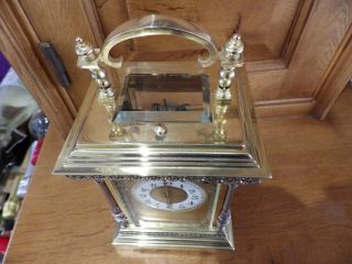 French Repeating Carriage clock Giant Size 8 Inches Tall Stunning Case 1850/70s 7