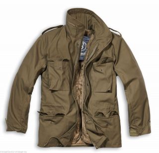 Brandit M65 Jacket With Quilted Liner Mens Military Army Combat Field Coat Olive