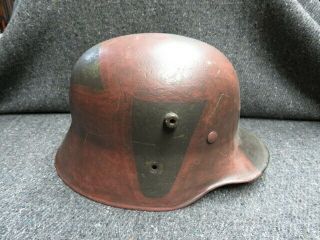 Wwi Austrian Model 1917 Helmet - Marked “cas 66” -