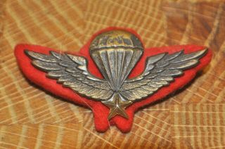 Arvn South Vietnam Army Vintage Paratroopers Jump Wings Badge