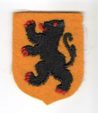 Rare 1st Design Ww 2 Us Army 93rd Armored Reconnaissance Bn Wool Patch Inv J387