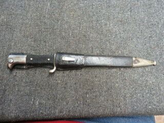 Wwi Imperial German Dress Bayo W/ Scabbard & Frog - Horster “dagger H” Logo