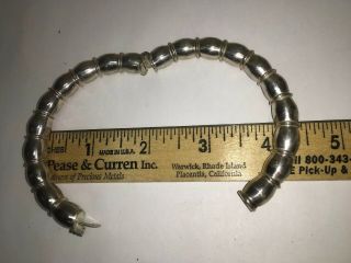 Antique Chinese Sterling Silver Unusual Large Hinged Bracelet 2