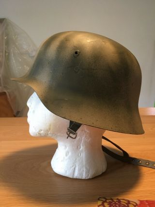 Vintage Wwii Era Spanish German Steel Helmet W/ Liner