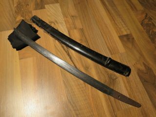 Shorted Wakizashi Japanees Edo Samurai Mumei Sword Katana Koshirae Kabuto Tachi