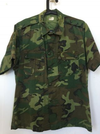 Vtg Vietnam Erdl 1969 Camo Shirt S - L Photographer In Country Special Forces Rare