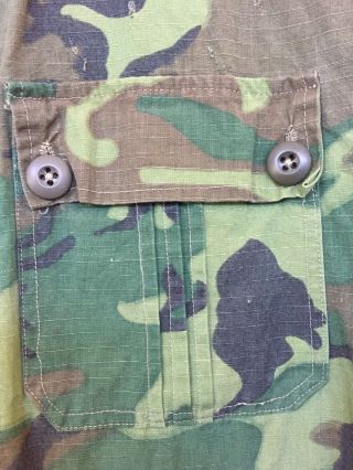 Vtg Vietnam ERDL 1969 Camo Shirt S - L Photographer In Country Special Forces Rare 4