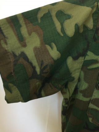 Vtg Vietnam ERDL 1969 Camo Shirt S - L Photographer In Country Special Forces Rare 7