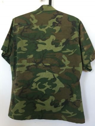 Vtg Vietnam ERDL 1969 Camo Shirt S - L Photographer In Country Special Forces Rare 9