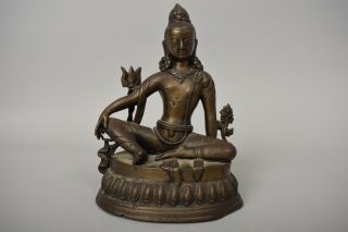Antique Indian Nepal Bronze Shiva Bodhisattva Buddha Figure Chinese Tibetan Rare