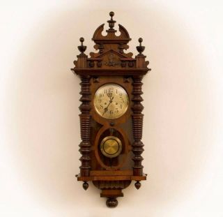 Antique Gustav Becker Wall Clock 1918