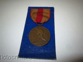 Us Post - Wwi Usmc Marines Corps Expedition Medal M.  No 384 Split Wrap Brooch