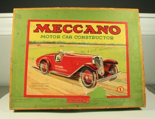 Meccano Constructor Car No.  1 Empty Box