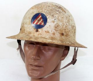 Vintage World War Ii Era Air Raid Warden Civil Defense Helmet Baltimore Maryland