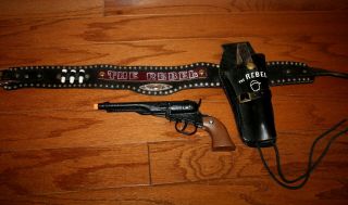 THE REBEL HOLSTER WITH CUSTOM BELT & CAP GUN SHOW STARRING NICK ADAMS 2