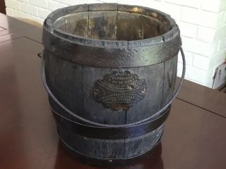 Rare Antique 1800’s Primitive Brass Label 7” Beymer Bauman Barrel Paint Bucket