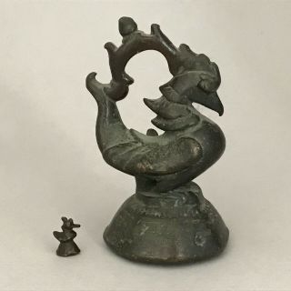 Rare Fine Antique Bronze Burmese Opium Weight Karaweik C1800 1/2 Viss 50 Tical