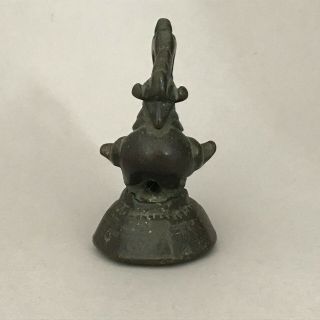 RARE Fine Antique Bronze Burmese Opium Weight Karaweik c1800 1/2 Viss 50 tical 3
