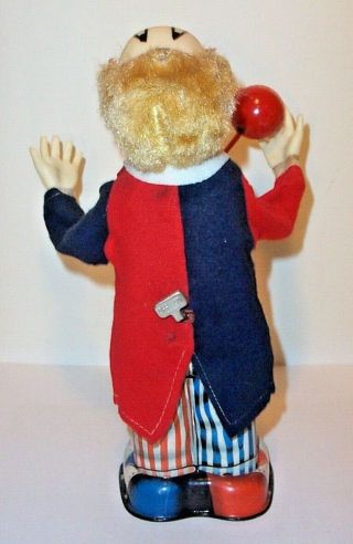 1950 ' S BATTERY OPERATED PINKY THE CLOWN VINTAGE TIN CIRCUS CARNIVAL TOY 4