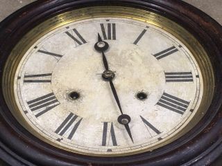 Antique Elias E.  Ingraham Clock Unusual 1861 Eight Day Time And Strike Clock. 2