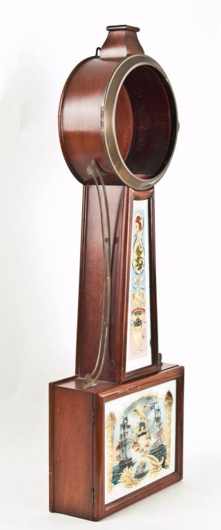 American weight driven banjo clock case only @ 1920s Chelsea 6