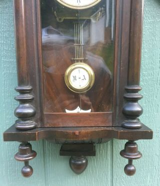 Antique Gustav Becker Silesia Regulator Wall Clock 3