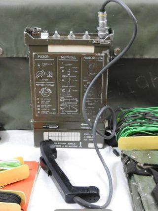 Czech Military RF - 10 Field Radio Manpack Complete Set W Accesories 9