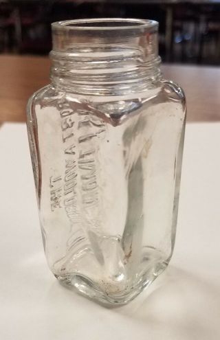 Antique glass bottle Baltimore Robert A Wooldridge Company MD atq vtg medicine 3