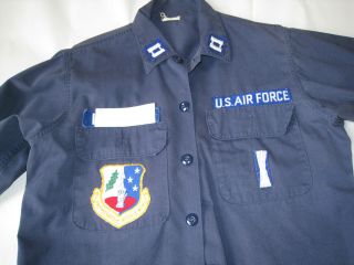 Crew Blues 390th Strategic Missile Wing Usaf Titan Ii Insignia Shirt Pants Blue