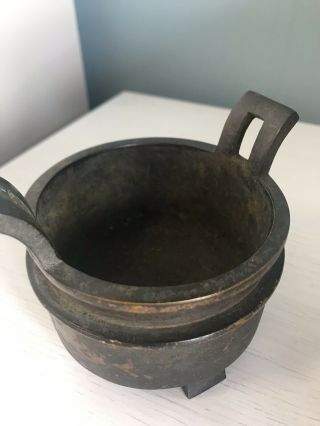 Rare Antique Chinese Bronze Censer with 12 Character Mark 7
